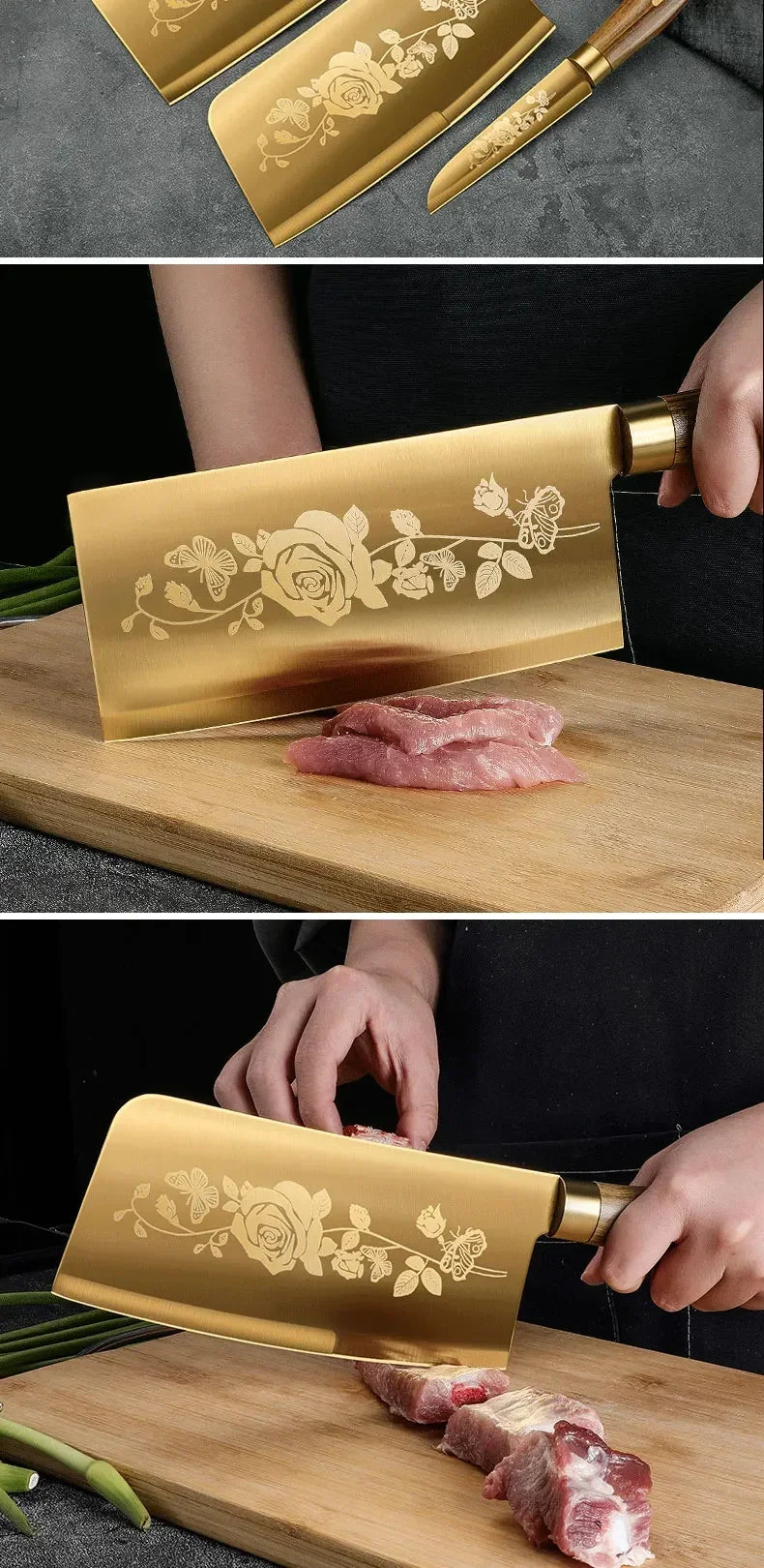Kitchen Knife Set Chopper Complete Kitchenware Slicing Knife Chopper Chef Special Knife Set