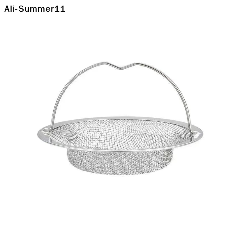 【Wq0】【A73】Steel Kitchen Sink Strainer Thickened Anti Clog Drain Filter Universal Leak Proof Mesh For Sink Basket Debris Catcher
