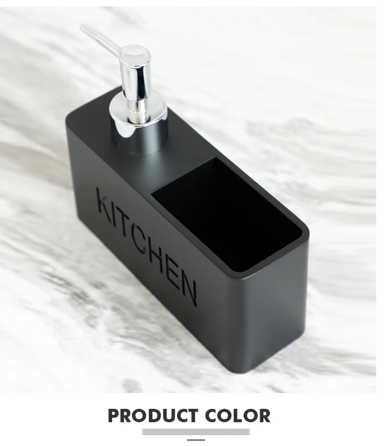 Modern kitchen accessories Soap Dispenser Set Liquid hand soap dispenser pump bottle brushes Holds and Stores Sponges Scrubbers