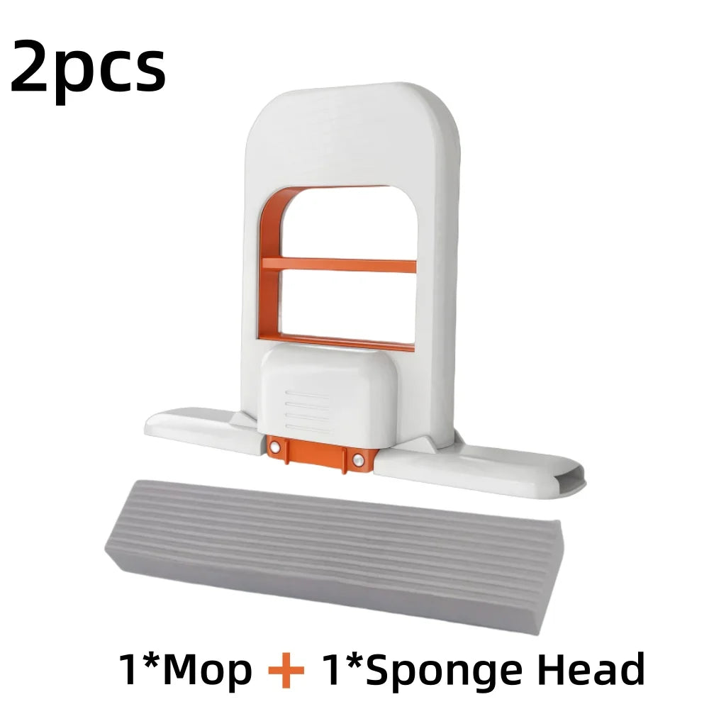 2/8pcs Self-Squeezing Desktop Mops Handheld Sponge Mop for Home Bathroom Kitchen Foldable Tabletop Scrubber Mini Cleaning Tools