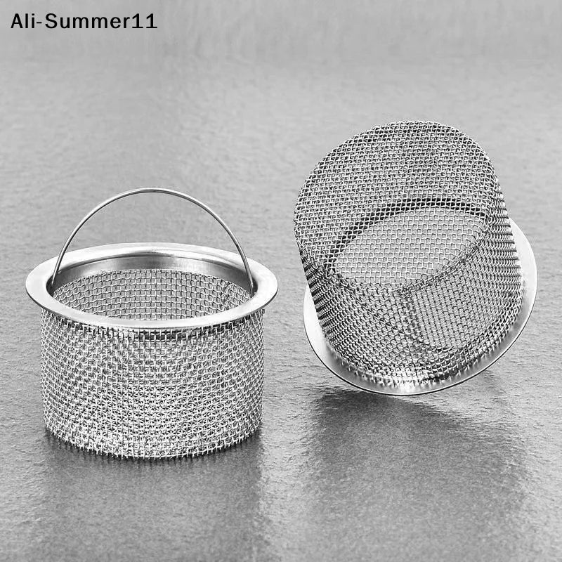 【Wq0】【A73】Steel Kitchen Sink Strainer Thickened Anti Clog Drain Filter Universal Leak Proof Mesh For Sink Basket Debris Catcher