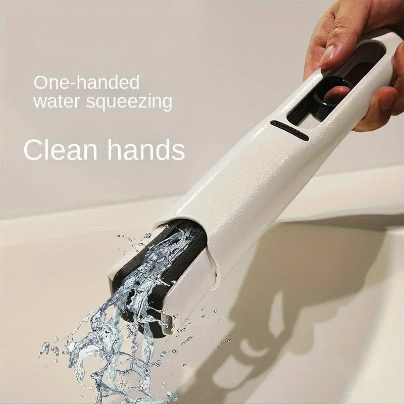 Small Handle Mop Folding Powerful Squeeze Mini Mop Self-squeezing Floor Washing Desk Window Car Mops To Clean Tiles and Walls