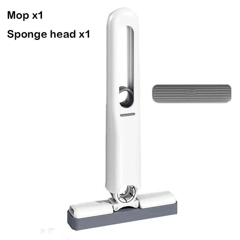 Small Handle Mop Folding Powerful Squeeze Mini Mop Self-squeezing Floor Washing Desk Window Car Mops To Clean Tiles and Walls