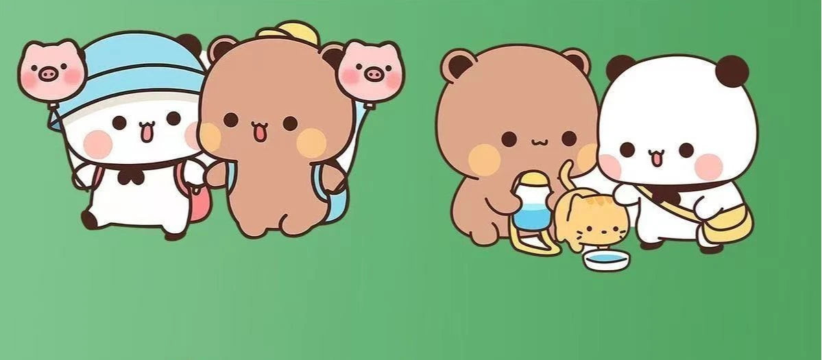 Kawaii Panda Yier Fridge Magnets Cute Bubu Dudu Anime Home Decor Sticker Creative Refrigerator Accessories