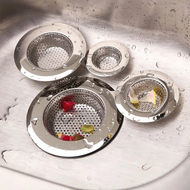 Sink Strainer Kitchen Sink Grid Filter Stainless Steel Drain Hole Filter Mesh Protection Against Clogging Kitchen Accessories