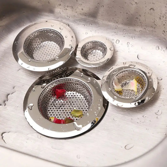 Sink Strainer Kitchen Sink Grid Filter Stainless Steel Drain Hole Filter Mesh Protection Against Clogging Kitchen Accessories