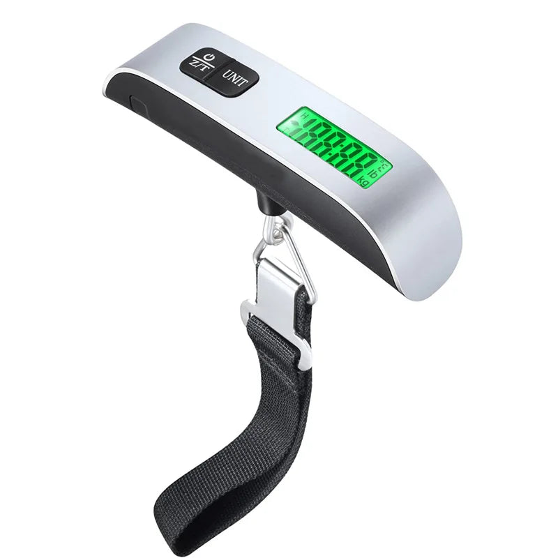 110lb/50kg Portable Scale Digital LCD Display Electronic Luggage Hanging Suitcase Travel Weighs Baggage Bag Weight Balance Tools