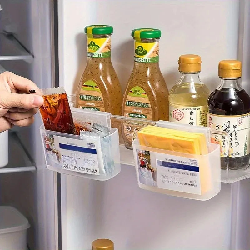 Space-saving Refrigerator Hanging Cheese Slice Organizer Kitchen Accessories Organizer Fridge Organizer Bathroom Accessories
