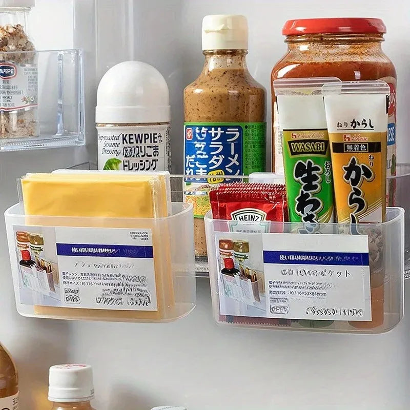 Space-saving Refrigerator Hanging Cheese Slice Organizer Kitchen Accessories Organizer Fridge Organizer Bathroom Accessories