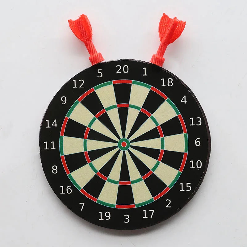 1/6 Mini Dart Game Fridge Magnets Dartboard Suit Pretend Play Home Decor Accessories With Adhesive and Magnetisms Dual-purpose