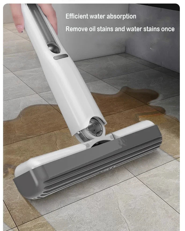 Small Handle Mop Folding Powerful Squeeze Mini Mop Self-squeezing Floor Washing Desk Window Car Mops To Clean Tiles and Walls