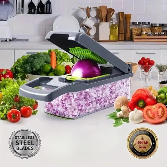 Multifunctional Vegetable Chopper Handle Food Grate Food Chopper Vegetable Slicer Dicer Cut 14/16 in 1 Kitchen Items Cocina