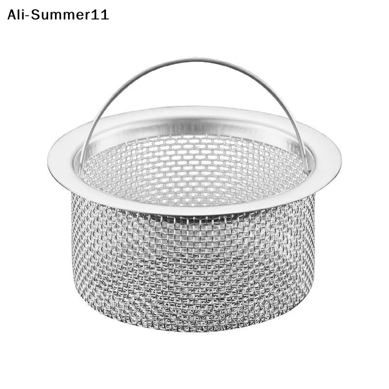 【Wq0】【A73】Steel Kitchen Sink Strainer Thickened Anti Clog Drain Filter Universal Leak Proof Mesh For Sink Basket Debris Catcher