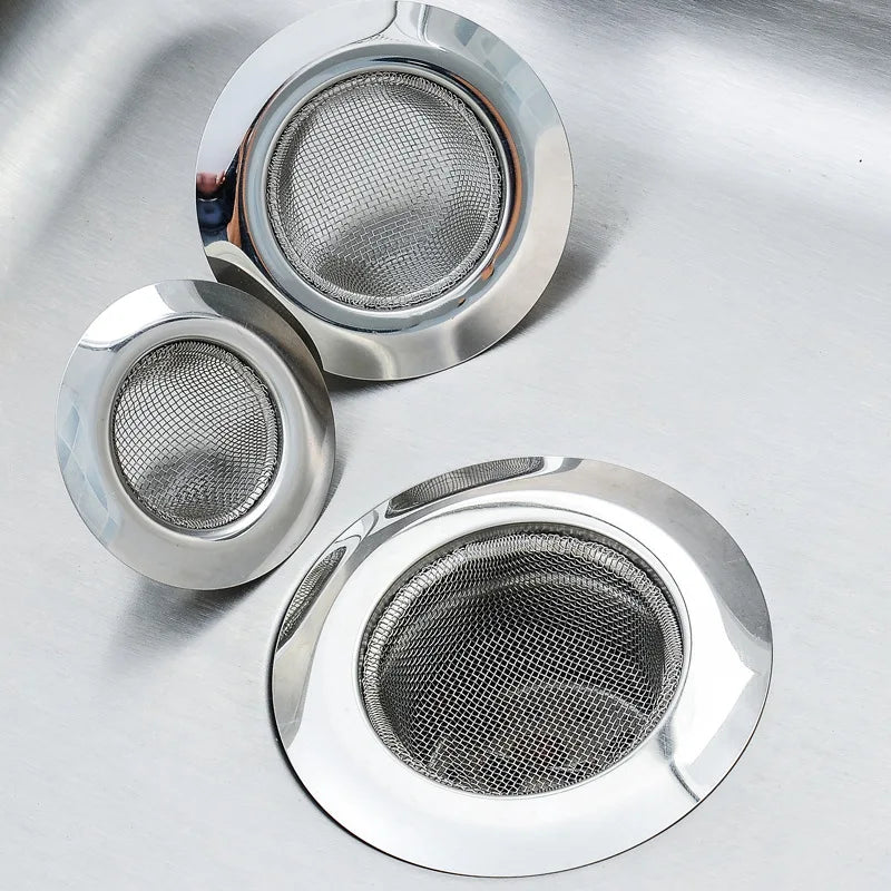 Sink Strainer Kitchen Sink Grid Filter Stainless Steel Drain Hole Filter Mesh Protection Against Clogging Kitchen Accessories