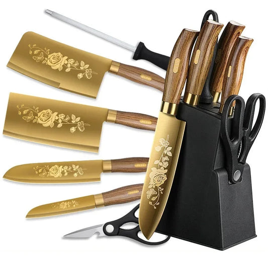 Kitchen Knife Set Chopper Complete Kitchenware Slicing Knife Chopper Chef Special Knife Set