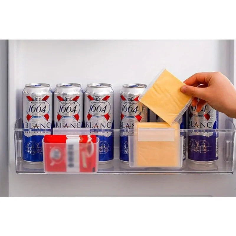 Space-saving Refrigerator Hanging Cheese Slice Organizer Kitchen Accessories Organizer Fridge Organizer Bathroom Accessories