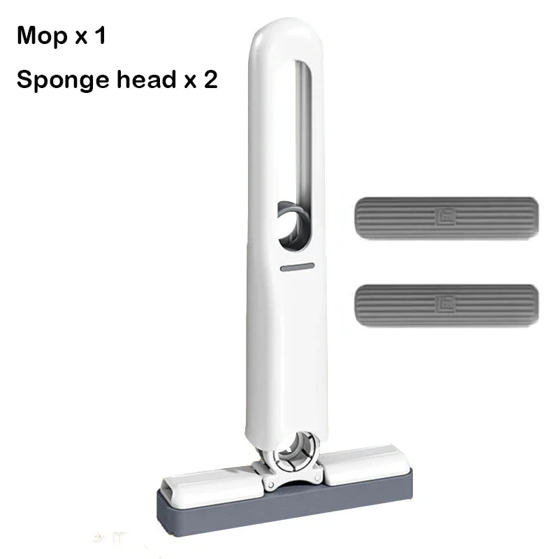 Small Handle Mop Folding Powerful Squeeze Mini Mop Self-squeezing Floor Washing Desk Window Car Mops To Clean Tiles and Walls