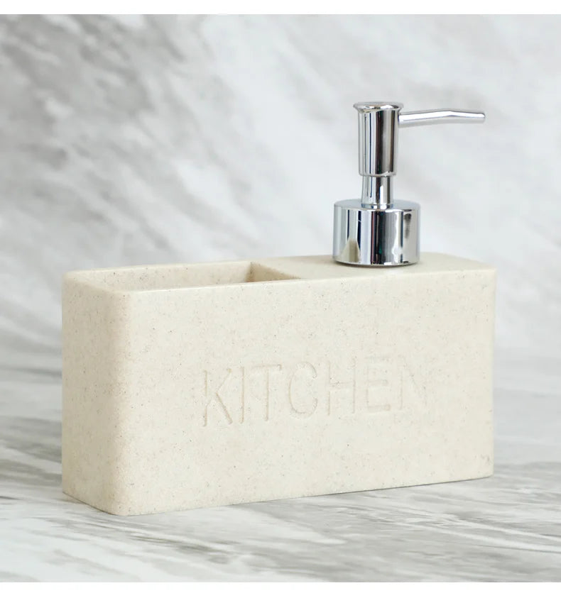Modern kitchen accessories Soap Dispenser Set Liquid hand soap dispenser pump bottle brushes Holds and Stores Sponges Scrubbers