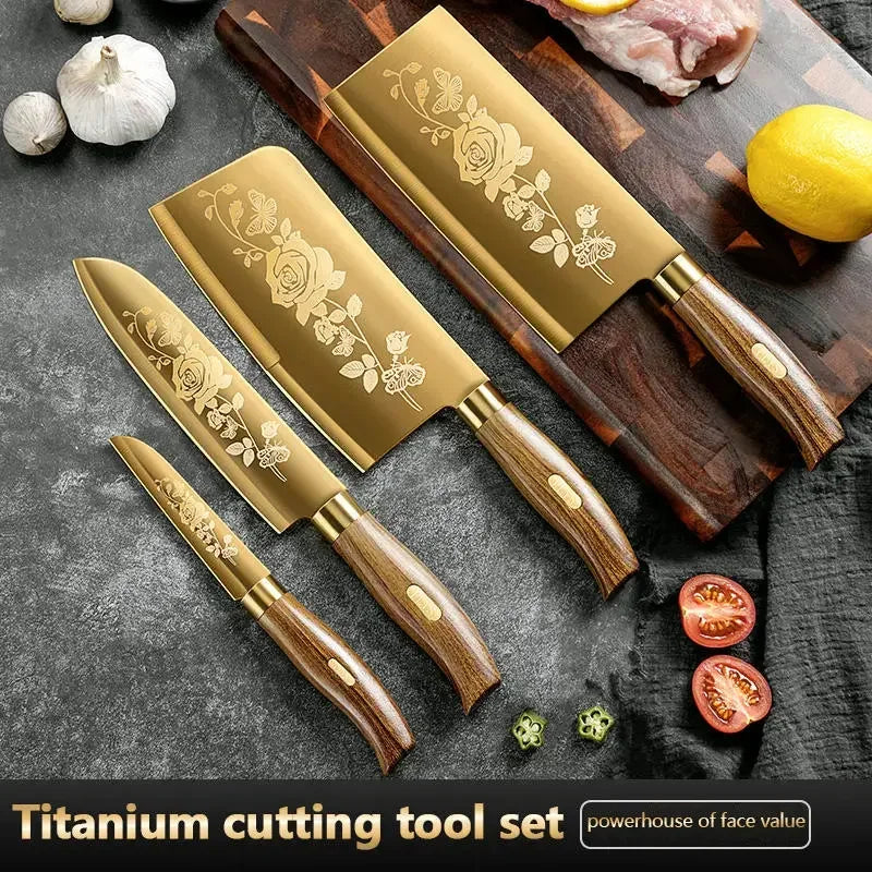Kitchen Knife Set Chopper Complete Kitchenware Slicing Knife Chopper Chef Special Knife Set