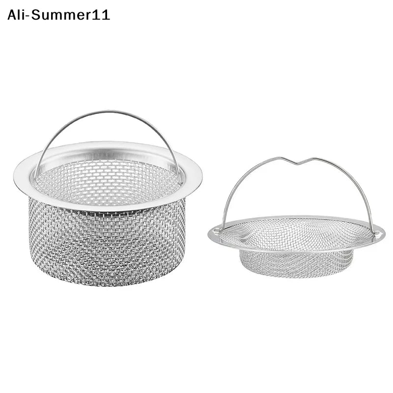 【Wq0】【A73】Steel Kitchen Sink Strainer Thickened Anti Clog Drain Filter Universal Leak Proof Mesh For Sink Basket Debris Catcher